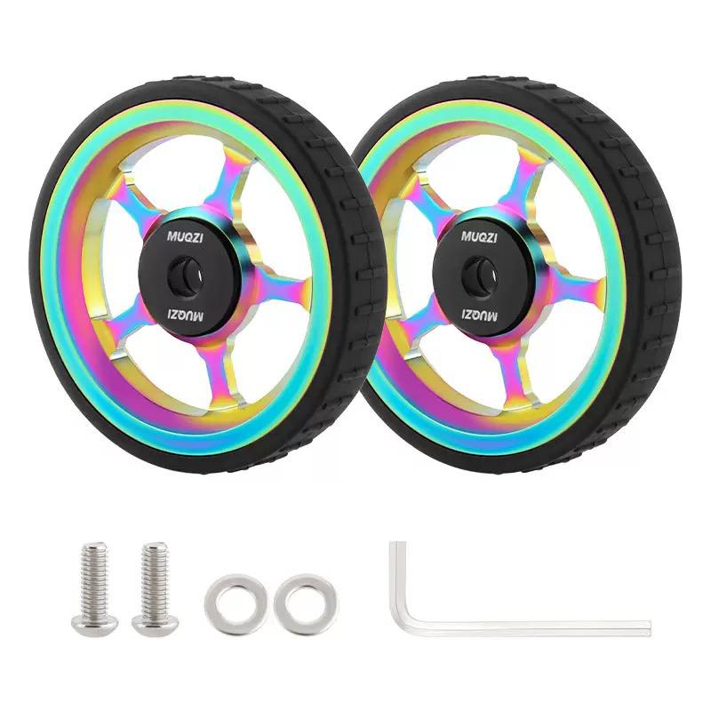 MUQZI Aluminium Alloy Easy Wheels Roller Set for Brompton Folding Bikes