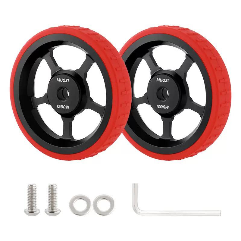 MUQZI Aluminium Alloy Easy Wheels Roller Set for Brompton Folding Bikes