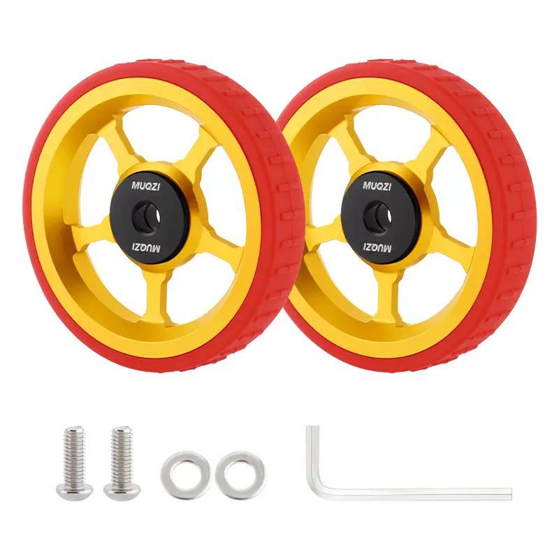 MUQZI Aluminium Alloy Easy Wheels Roller Set for Brompton Folding Bikes