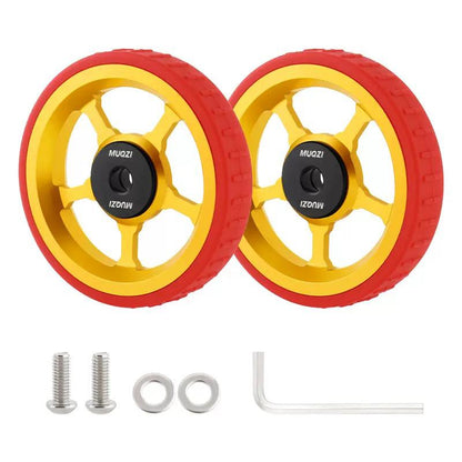 MUQZI Aluminium Alloy Easy Wheels Roller Set for Brompton Folding Bikes