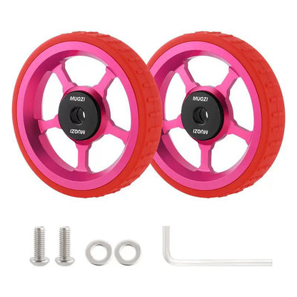MUQZI Aluminium Alloy Easy Wheels Roller Set for Brompton Folding Bikes
