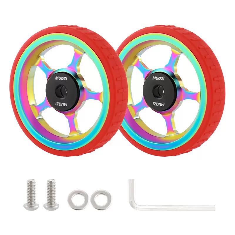 MUQZI Aluminium Alloy Easy Wheels Roller Set for Brompton Folding Bikes