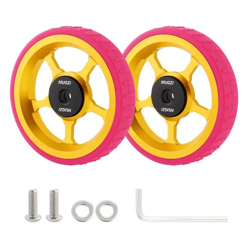 MUQZI Aluminium Alloy Easy Wheels Roller Set for Brompton Folding Bikes