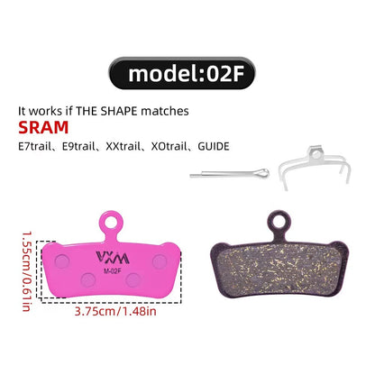 Bicycle Disc Brake Pads Carbon Ceramic Fiber for Shimano SRAM Hope Magura MTB Mountain Bike Disc Brakes