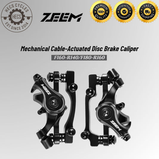 ZEEM Mechanical Disc Brake Caliper with M315/MT200 Pads CNC One Piece Aluminum Bicycle MTB Brakes