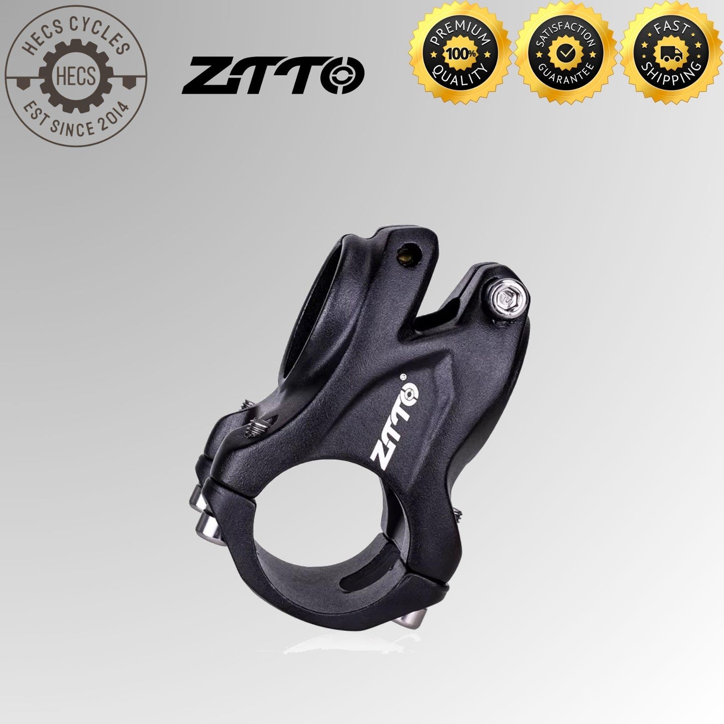 ZTTO 35mm Short MTB Stem 31.8mm Clamp Lightweight Hollow Handlebar Stem for XC and Trail