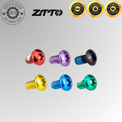 ZTTO 6 Bolt Disc Rotor Bolts 7 Colours For Disc Brake Rotor Mountain Bike Road Bike Foldable Bicycle
