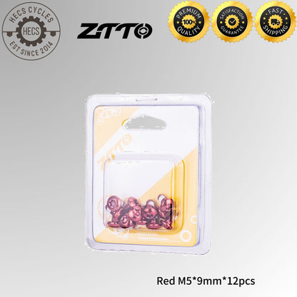 ZTTO 6 Bolt Disc Rotor Bolts 7 Colours For Disc Brake Rotor Mountain Bike Road Bike Foldable Bicycle