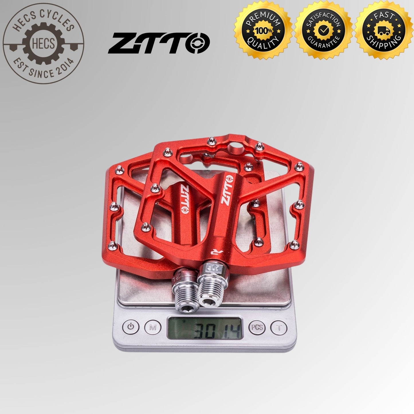 ZTTO MTB Ultralight Anti-Slip Flat Aluminum Alloy Bike Pedals – Smooth Bearing Pedals for MTB & Road Cycling