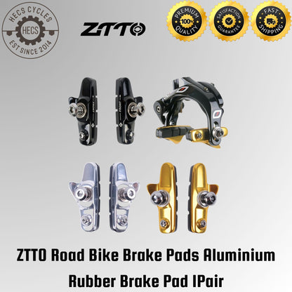 ZTTO Road Bike Brake Pads Aluminium Rubber Brake Pad 1Pair