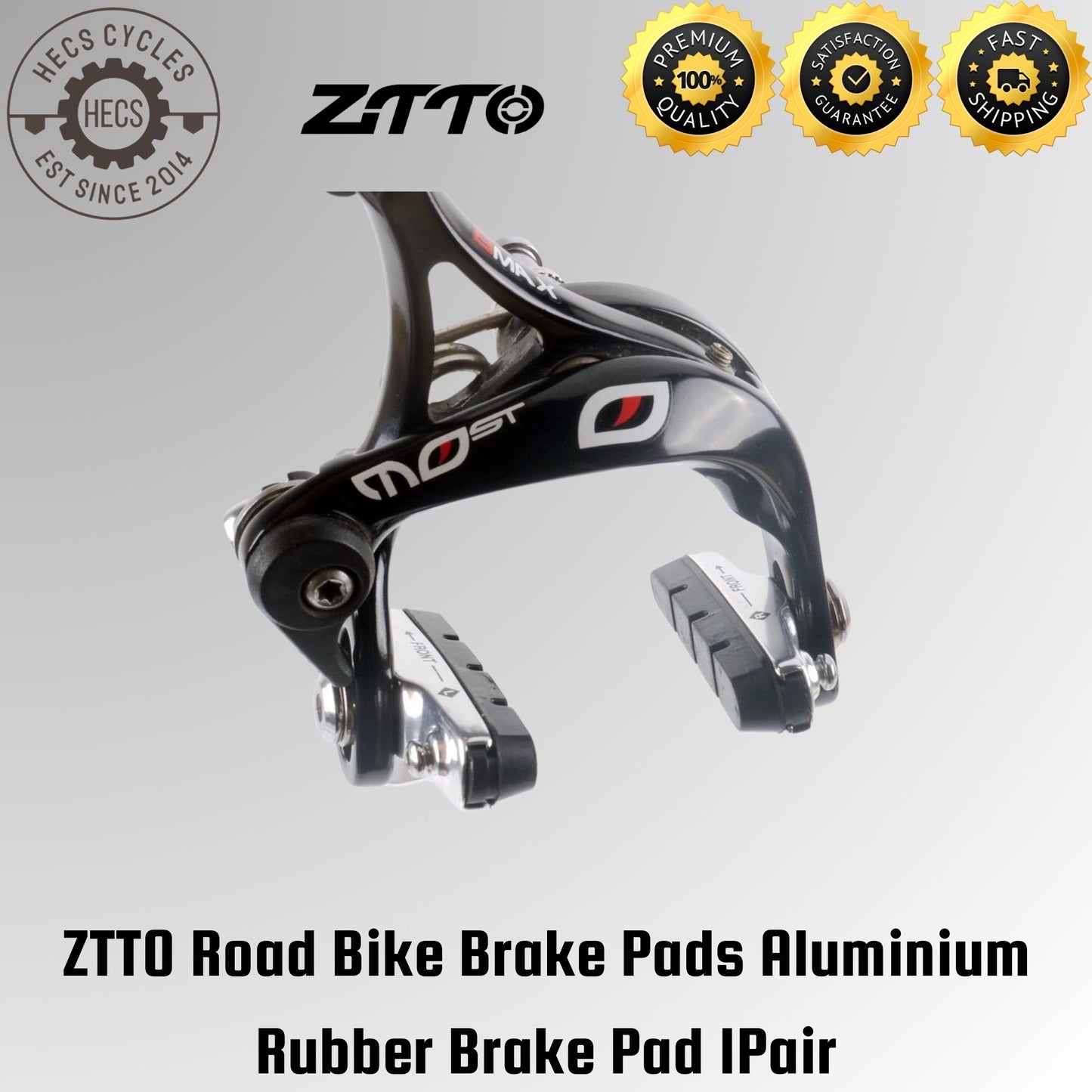 ZTTO Road Bike Brake Pads Aluminium Rubber Brake Pad 1Pair