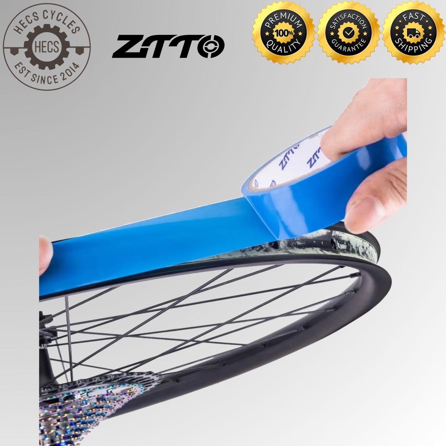 ZTTO Tubeless Rim Tape 10m Bicycle Rim Tape for MTB, Road & Gravel Sizes Width 16 to 35mm