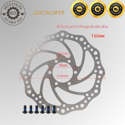ZTTO 1.9mm 44mm 48mm Bicycle Rotor Disc Brake 120mm/140mm/160mm/180mm/203mm