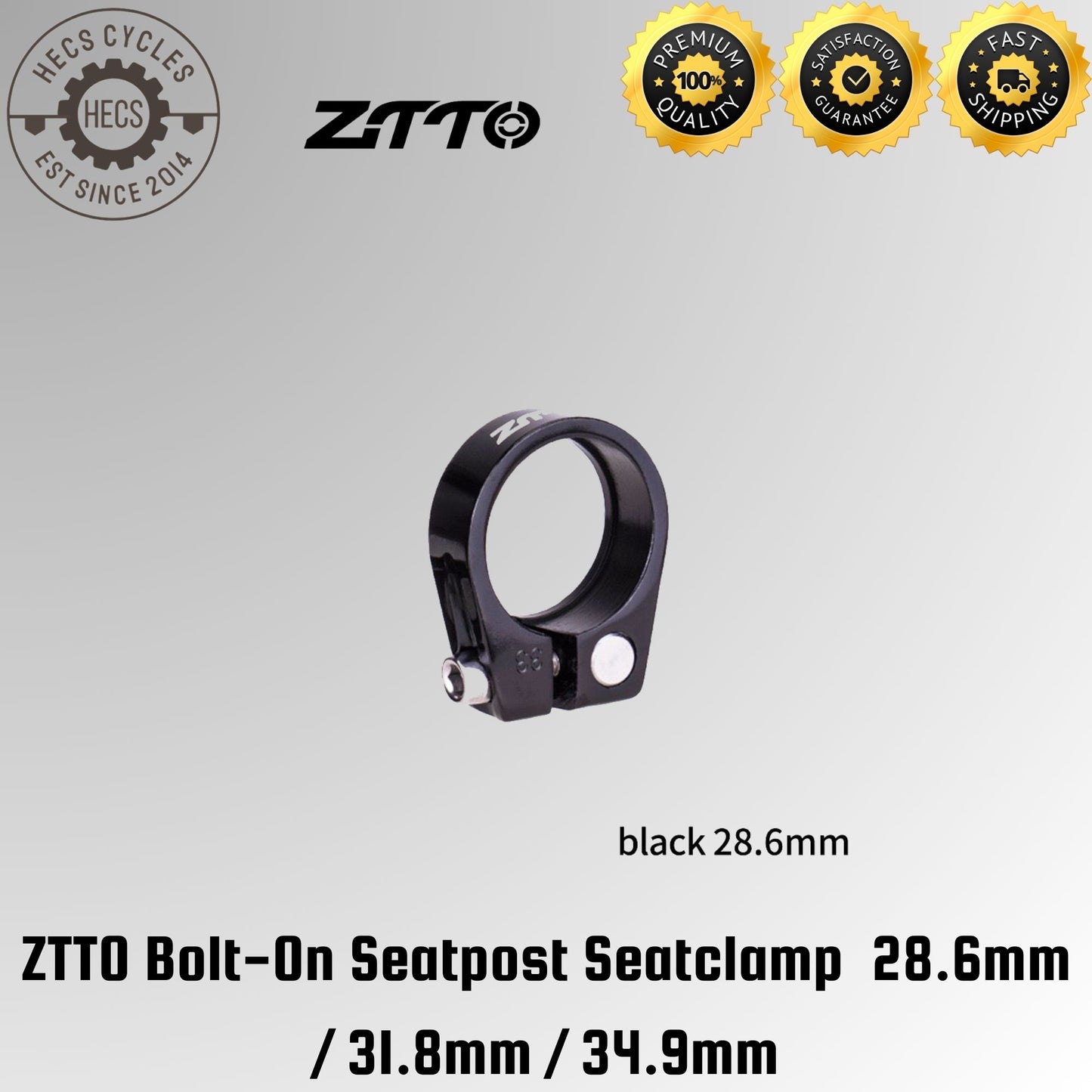ZTTO Bolt-On Seatpost Seatclamp  28.6mm / 31.8mm / 34.9mm