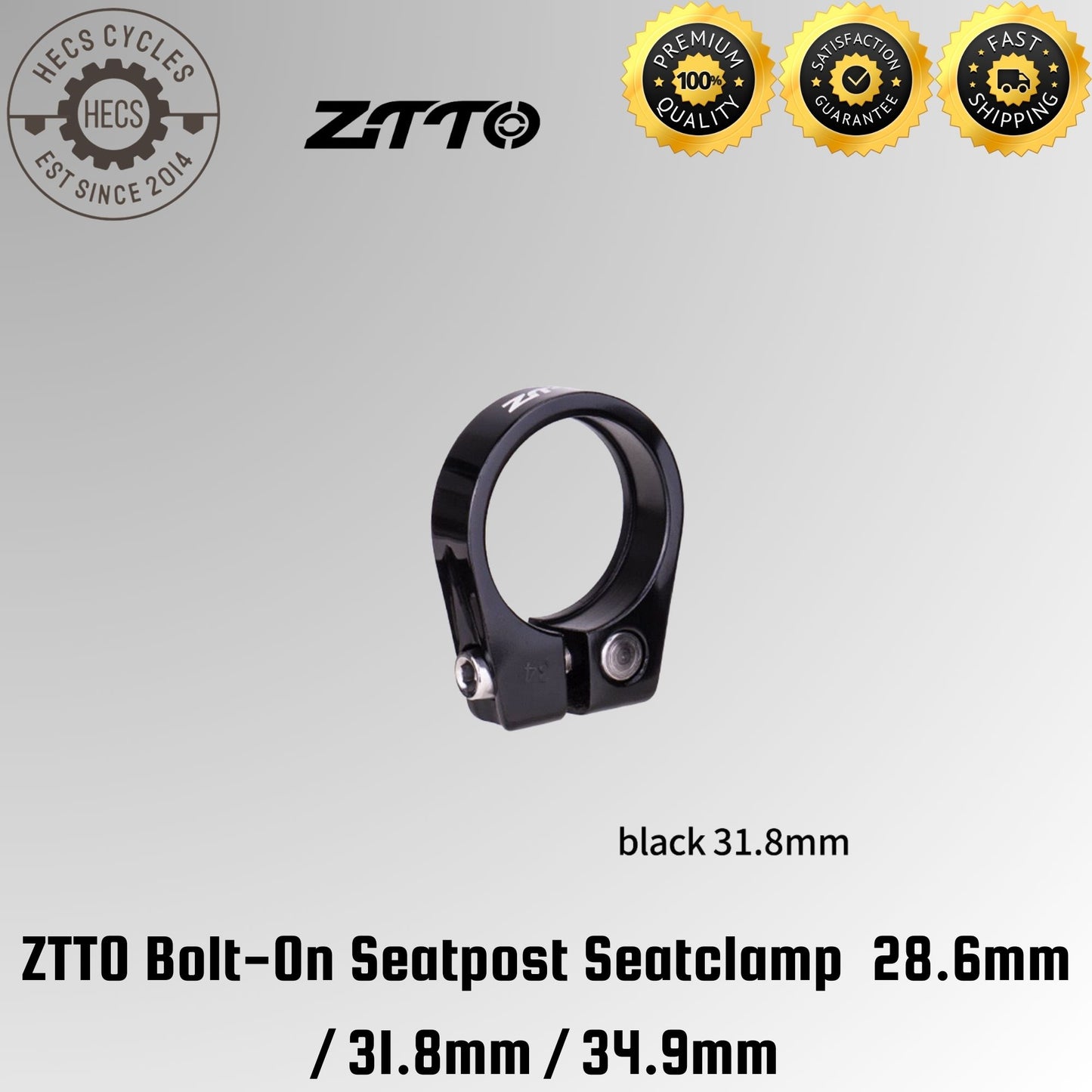 ZTTO Bolt-On Seatpost Seatclamp  28.6mm / 31.8mm / 34.9mm