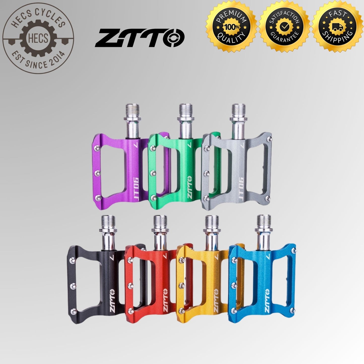 ZTTO Ultralight Anti-slip 2 Sealed Bearing Pedals – Universal Aluminum Alloy Bike Pedals for MTB, Road, and Folding Bikes