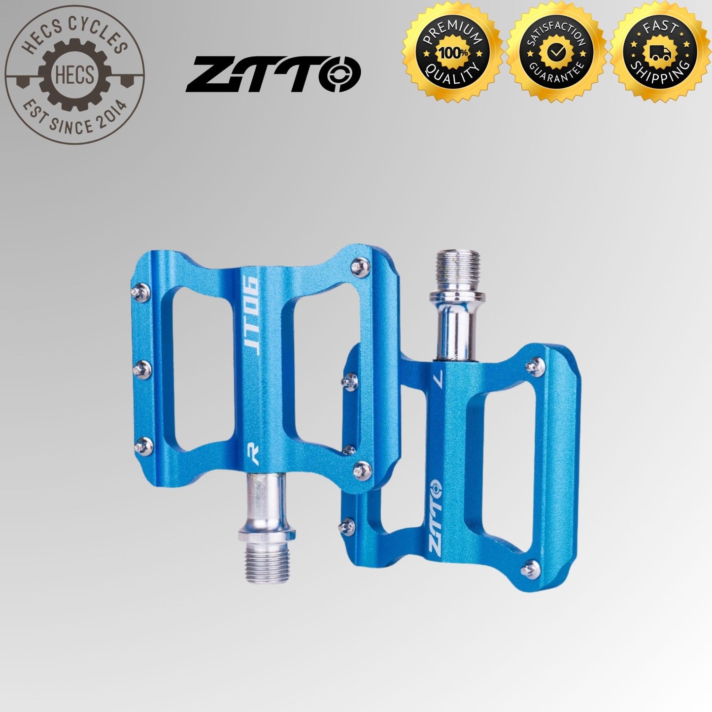 ZTTO Ultralight Anti-slip 2 Sealed Bearing Pedals – Universal Aluminum Alloy Bike Pedals for MTB, Road, and Folding Bikes