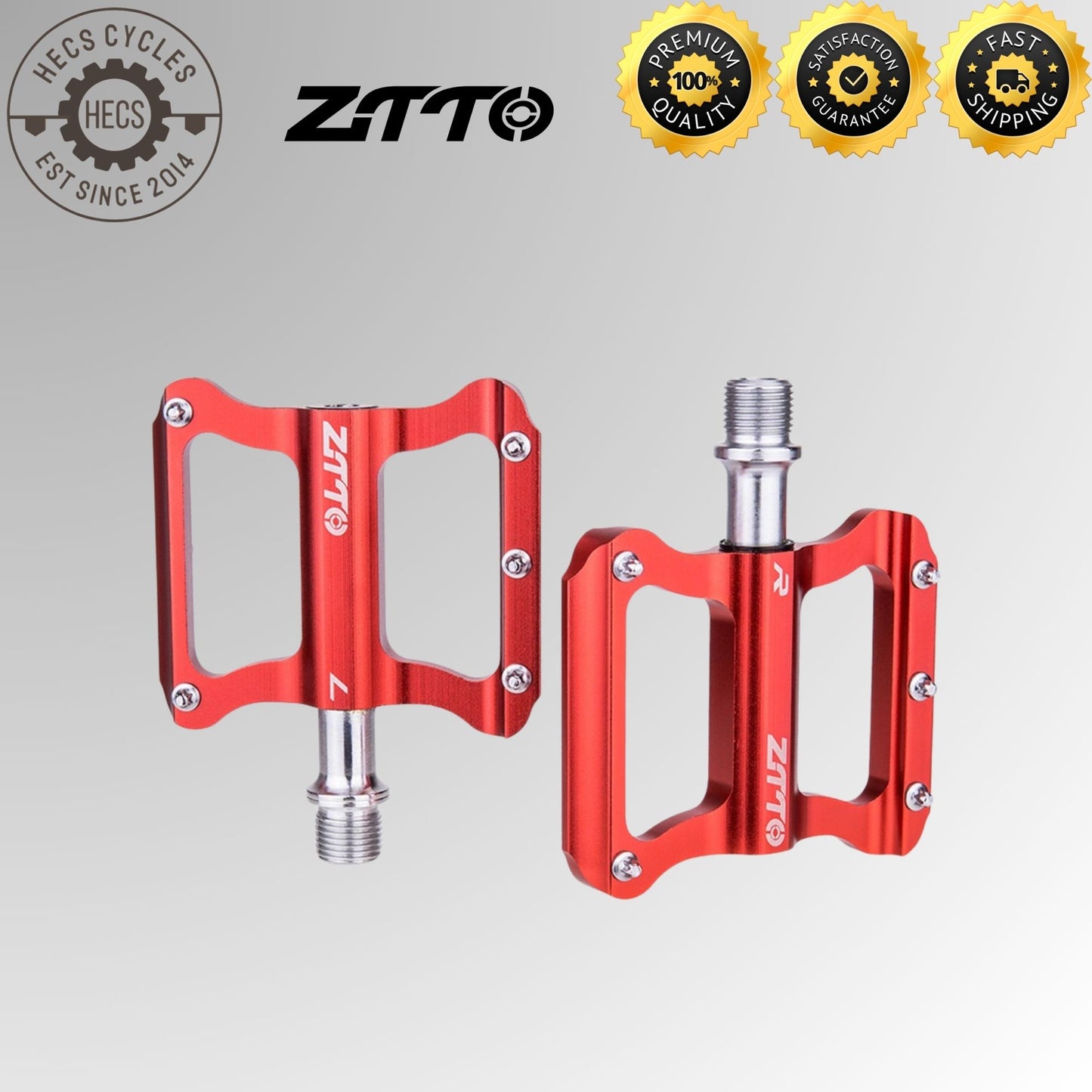 ZTTO Ultralight Anti-slip 2 Sealed Bearing Pedals – Universal Aluminum Alloy Bike Pedals for MTB, Road, and Folding Bikes