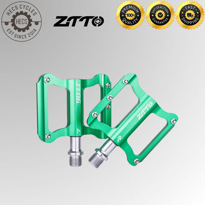 ZTTO Ultralight Anti-slip 2 Sealed Bearing Pedals – Universal Aluminum Alloy Bike Pedals for MTB, Road, and Folding Bikes