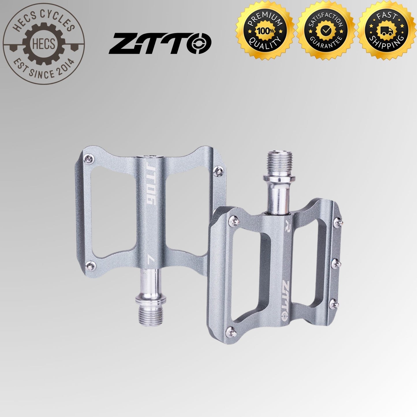 ZTTO Ultralight Anti-slip 2 Sealed Bearing Pedals – Universal Aluminum Alloy Bike Pedals for MTB, Road, and Folding Bikes