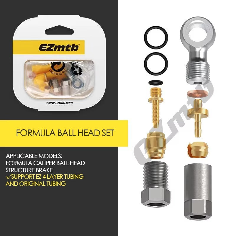 EZmtb Hydraulic Brake Hose Fittings Set Banjo Joint Connectors for Shimano Sram Magura Hope Formula