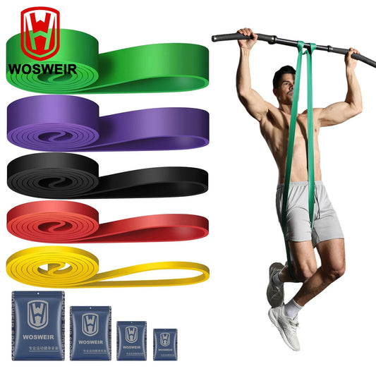 Elastic Training Loop Resistance Bands Gym Home Fitness Yoga Pull Up Assist Crossfit Workout Equipment