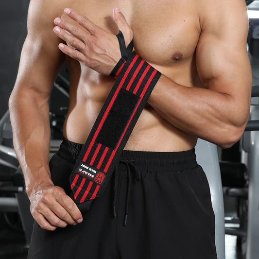 1 Pair Adjustable Weightlifting Wristband, Wrist Wraps, Gym Fitness Straps Support , Sports Equipment