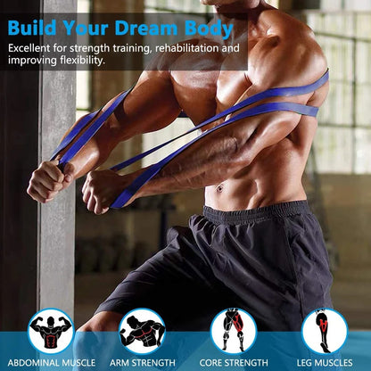 Elastic Training Loop Resistance Bands Gym Home Fitness Yoga Pull Up Assist Crossfit Workout Equipment