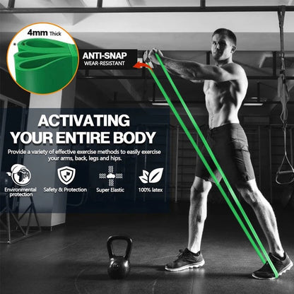 Elastic Training Loop Resistance Bands Gym Home Fitness Yoga Pull Up Assist Crossfit Workout Equipment