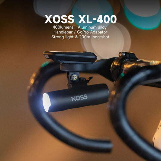 XOSS XL400 400 Lumens Bicycle Front Light Headlight Rechargeable Front Light