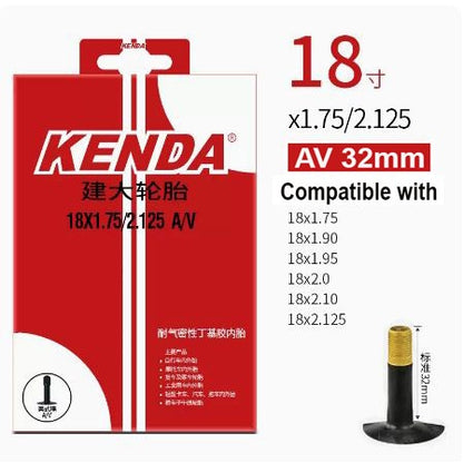 Kenda Inner Tube Bicycle Tube 12/14/16/20/22/24/26/27.5/29/700C
