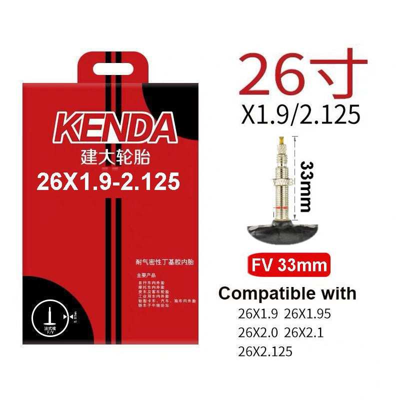 Kenda Inner Tube Bicycle Tube 12/14/16/20/22/24/26/27.5/29/700C